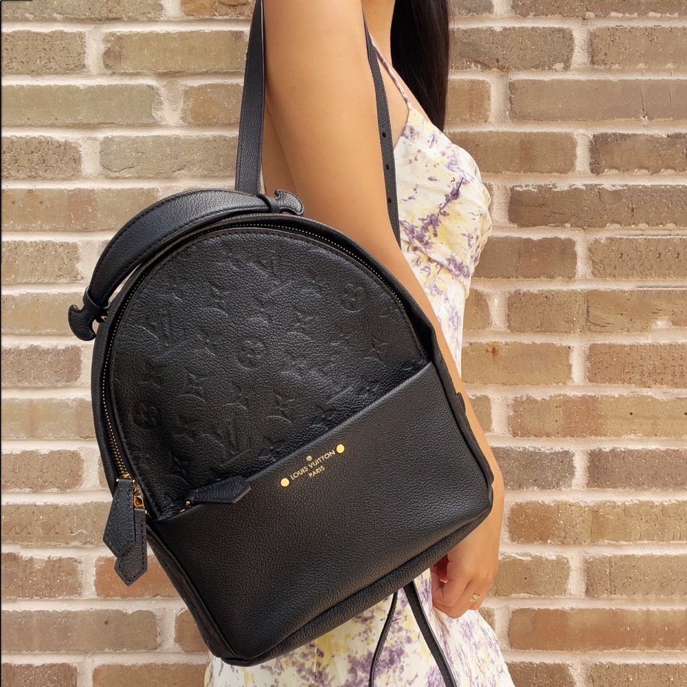 Louis Vuitton Monogram Empreinte Sorbonne Backpack Black M44016 LV Noir